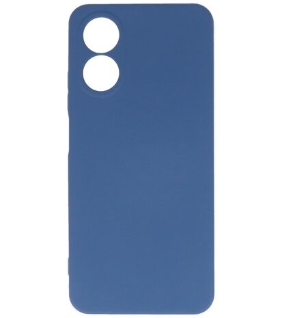 Oppo A38 Hoesje Fashion Backcover Telefoonhoesje Navy