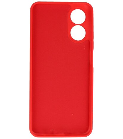 Oppo A38 Hoesje Fashion Backcover Telefoonhoesje Rood