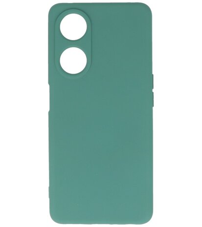 Oppo A98 5G Hoesje Fashion Backcover Telefoonhoesje Donker Groen