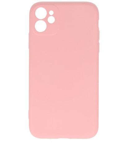 2.0mm Dikke Fashion Telefoonhoesje - Siliconen Hoesje voor iPhone 11 - Roze