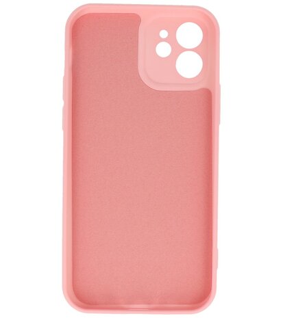 2.0mm Dikke Fashion Telefoonhoesje Siliconen Hoesje voor de iPhone 12 - Roze