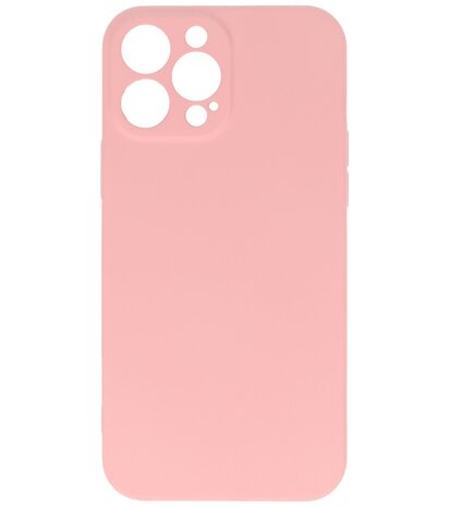 iPhone 13 Pro Max Hoesje - 2.0mm Dikke Fashion Telefoonhoesje Backcover - Roze