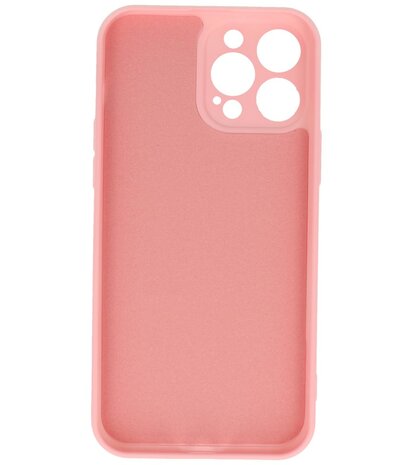 iPhone 13 Pro Max Hoesje - 2.0mm Dikke Fashion Telefoonhoesje Backcover - Roze