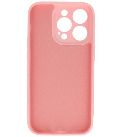 iPhone 14 Pro Hoesje - 2.0mm Dikke Fashion Telefoonhoesje Backcover - Roze