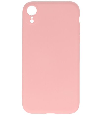 2.0mm Dikke Fashion Telefoonhoesje - Siliconen Hoesje voor iPhone XR - Roze