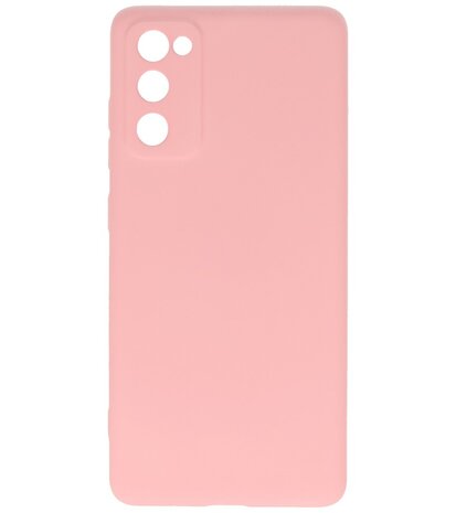 2.0mm Dikke Fashion Telefoonhoesje Backcover - Siliconen Hoesje - Samsung Galaxy S20 FE- Roze