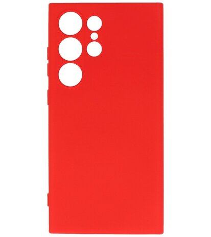 Samsung Galaxy S24 Ultra Hoesje Fashion Backcover Telefoonhoesje Rood