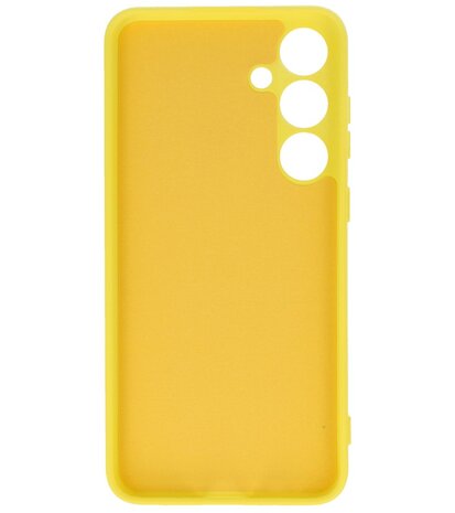 Samsung Galaxy S24 Plus - S25 Plus Hoesje Fashion Backcover Telefoonhoesje Geel