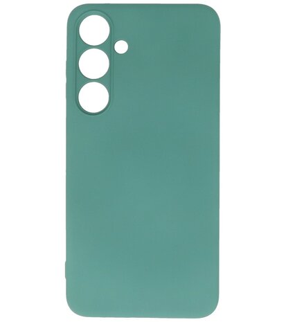 Samsung Galaxy S24 Plus Hoesje Fashion Backcover Telefoonhoesje Donker Groen