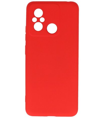 Xiaomi Redmi 12C Hoesje Fashion Backcover Telefoonhoesje Rood