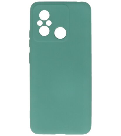 Xiaomi Redmi 12C Hoesje Fashion Backcover Telefoonhoesje Donker Groen