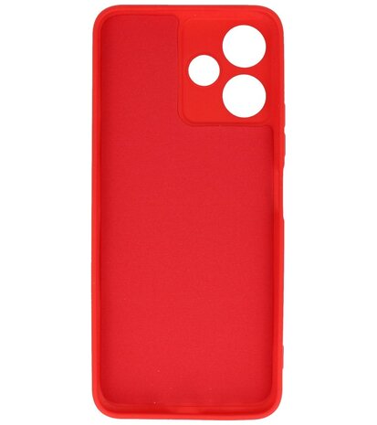 Xiaomi Redmi 12 - 12 5G Hoesje Fashion Backcover Telefoonhoesje Rood