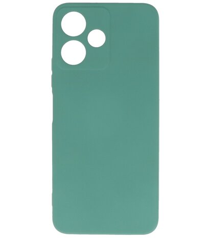 Xiaomi Redmi 12 - 12 5G Hoesje Fashion Backcover Telefoonhoesje Donker Groen