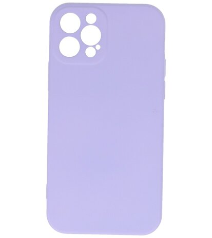 2.0mm Dikke Fashion Telefoonhoesje Backcover - Siliconen Hoesje - iPhone 12 - iPhone 12 Pro - Paars