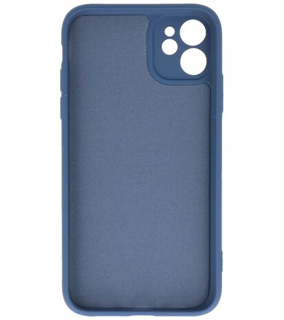 2.0mm Dikke Fashion Telefoonhoesje - Siliconen Hoesje voor iPhone 11 Pro Max - Navy