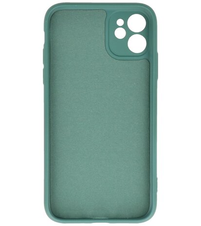 2.0mm Dikke Fashion Telefoonhoesje - Siliconen Hoesje voor iPhone 11 Pro Max - Donker Groen