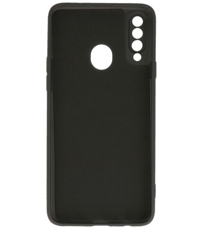 Fashion Backcover Telefoonhoesje voor Samsung Galaxy A20s - Zwart