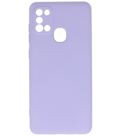 Fashion Backcover Telefoonhoesje voor Samsung Galaxy A21s - Paars