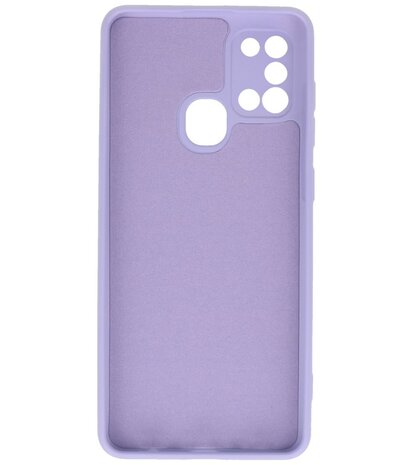 Fashion Backcover Telefoonhoesje voor Samsung Galaxy A21s - Paars