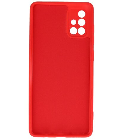 Fashion Backcover Telefoonhoesje voor Samsung Galaxy A71 - Rood