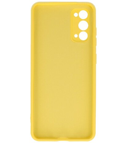 Fashion Backcover Telefoonhoesje voor Samsung Galaxy S20 - Geel