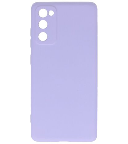2.0mm Dikke Fashion Telefoonhoesje Backcover - Siliconen Hoesje - Samsung Galaxy S20 FE- Paars