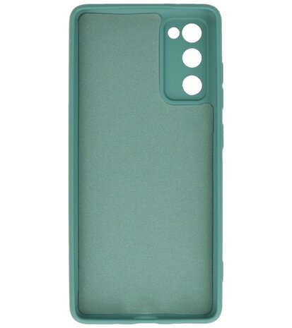 2.0mm Dikke Fashion Telefoonhoesje Backcover - Siliconen Hoesje - Samsung Galaxy S20 FE - Army Green