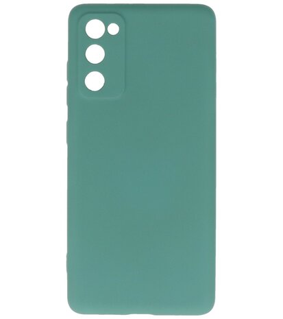2.0mm Dikke Fashion Telefoonhoesje Backcover - Siliconen Hoesje - Samsung Galaxy S20 FE - Army Green