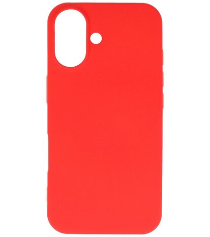 Fashion Color TPU Hoesje voor iPhone 16 Rood