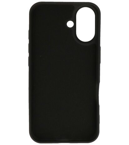 Fashion Color TPU Hoesje voor iPhone 16 Plus Zwart