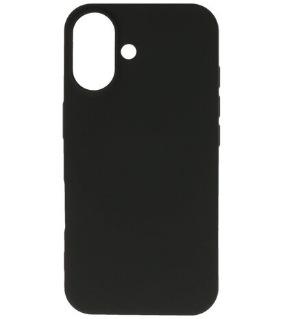 Fashion Color TPU Hoesje voor iPhone 16 Plus Zwart