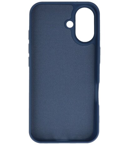 Fashion Color TPU Hoesje voor iPhone 16 Plus Navy