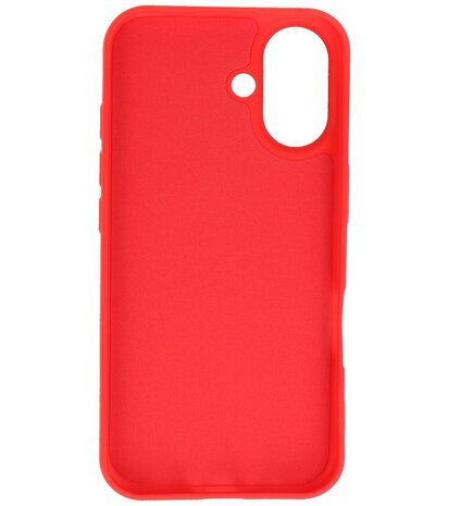 Fashion Color TPU Hoesje voor iPhone 16 Plus Rood