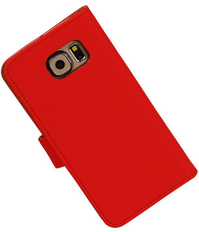 Samsung Galaxy Grand Max Effen Booktype Wallet Hoesje Rood