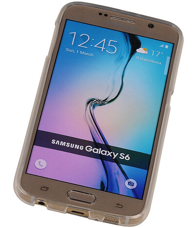 Samsung Galaxy S6 TPU Hoesje Transparant Wit
