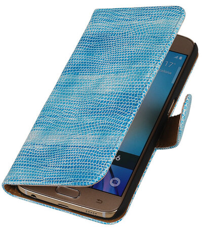 Samsung Galaxy S6 Hoesje mini Slang - Blauw