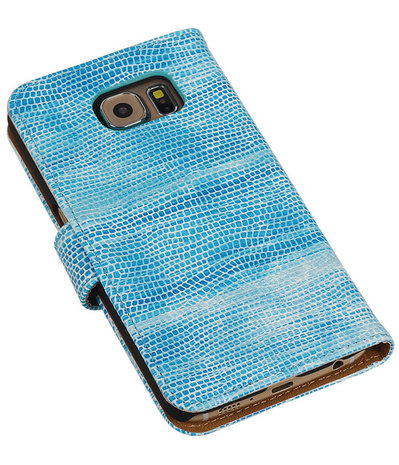 Samsung Galaxy S6 Hoesje mini Slang - Blauw