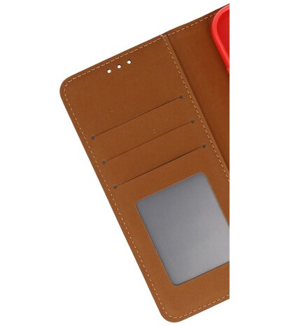 iPhone 16 Pro Max Hoesje Book Case Portemonnee Telefoonhoesje - Rood