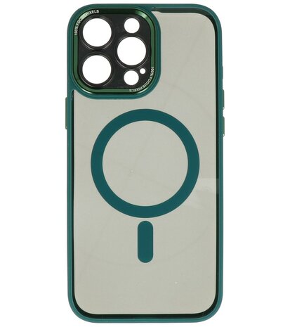 Magsafe Aluminium Camera Beschermer Hoesje voor iPhone 16 Pro Max Donker Groen