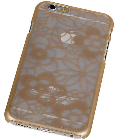 Apple iPhone 6 - Lotus Hardcase Hoesje Goud