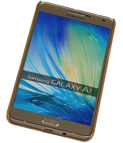 Samsung Galaxy A7 - Brocant Hardcase Hoesje Goud