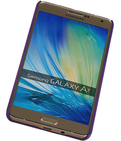 Samsung Galaxy A7 - Brocant Hardcase Hoesje Paars