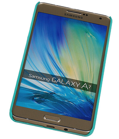 Samsung Galaxy A7 - Brocant Hardcase Hoesje Turquoise