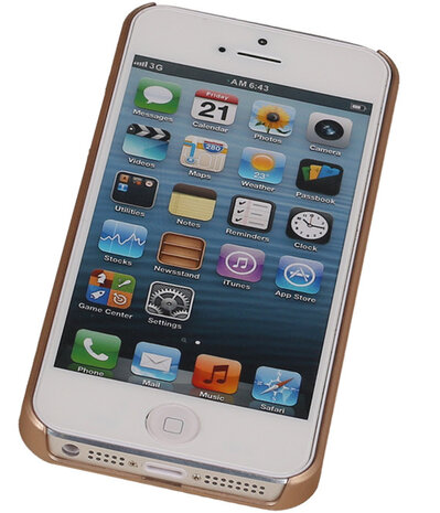 Apple iPhone 5/5S - Roma Hardcase Hoesje Goud