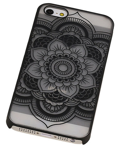 Apple iPhone 5/5S - Roma Hardcase Hoesje Zwart