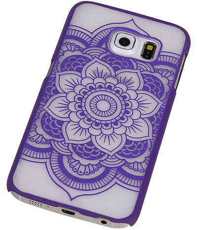 Samsung Galaxy S6 edge - Roma Hardcase Hoesje Paars