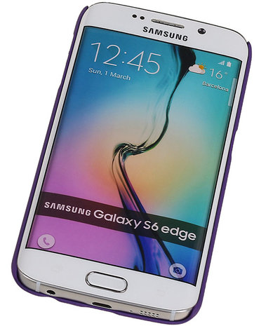 Samsung Galaxy S6 edge - Roma Hardcase Hoesje Paars