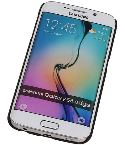 Samsung Galaxy S6 edge - Roma Hardcase Hoesje Zwart