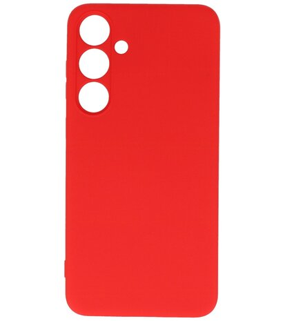 Fashion Color TPU Hoesje Samsung Galaxy S24 FE Rood
