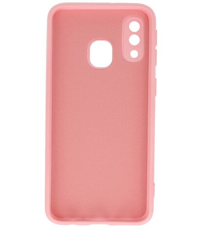 Fashion Color TPU Hoesje Samsung Galaxy A40 Roze